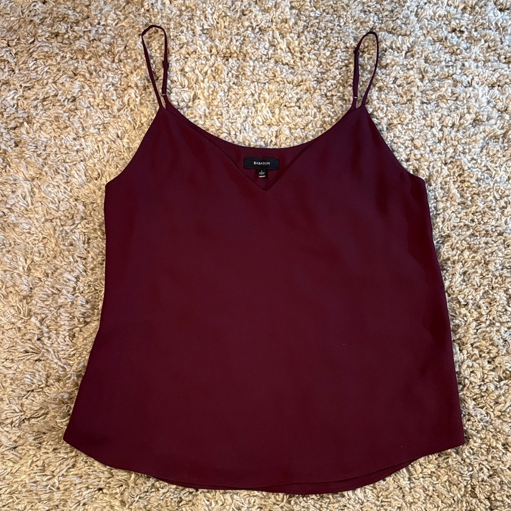Aritzia Babaton Women’s Tank Size Small Wine Color